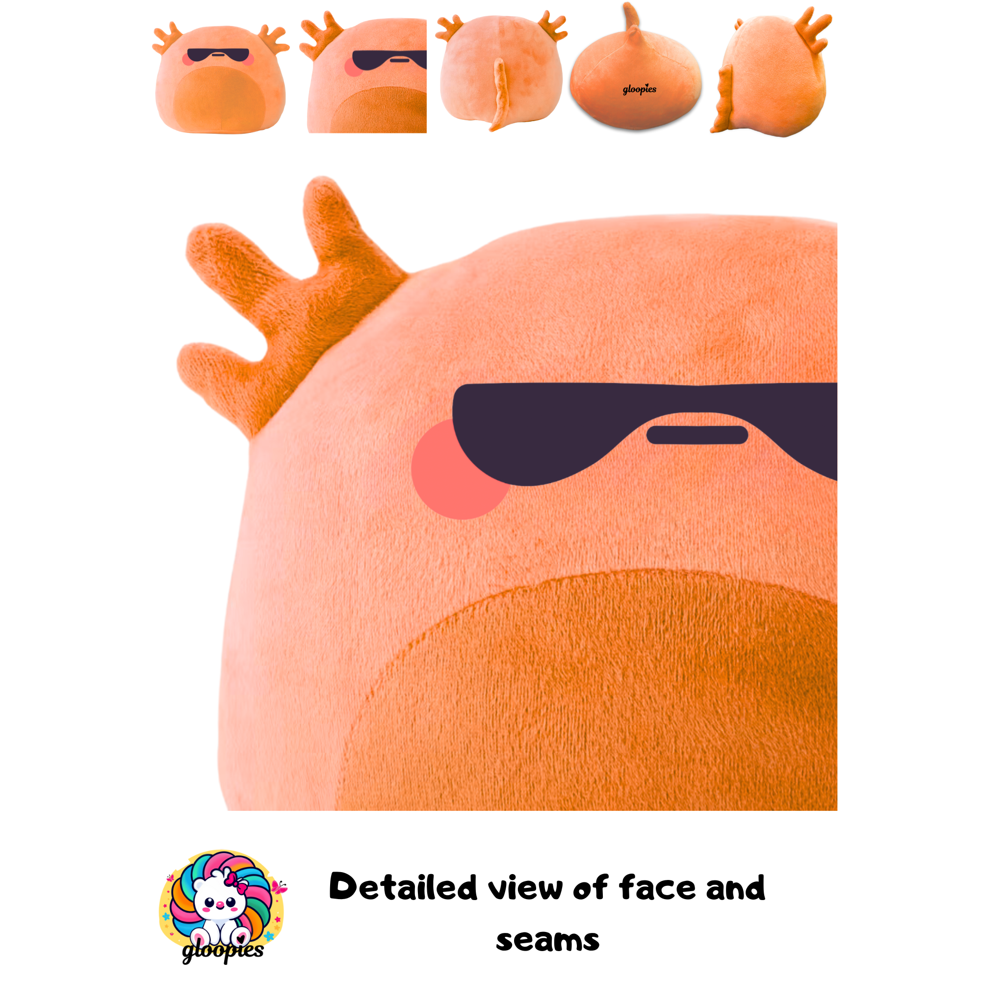 Tangerine the Orange Axolotl plush - Image 5