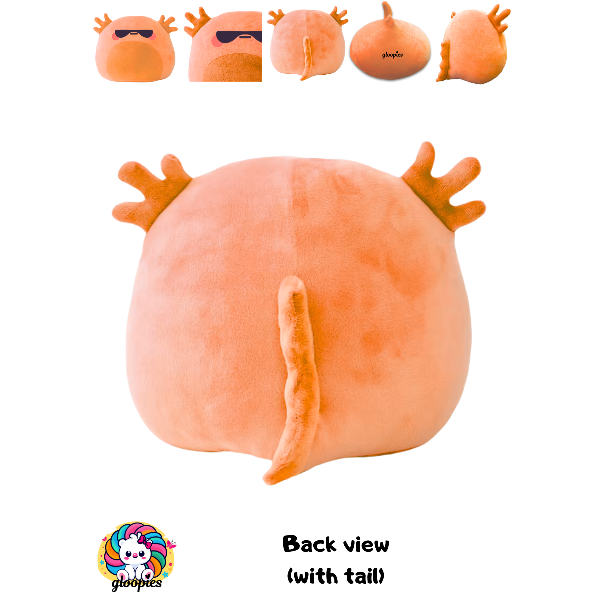 Tangerine the Orange Axolotl plush - Image 4