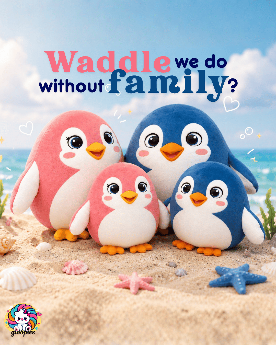Gloopies Waddling Penguin Family Plushies - Image 6